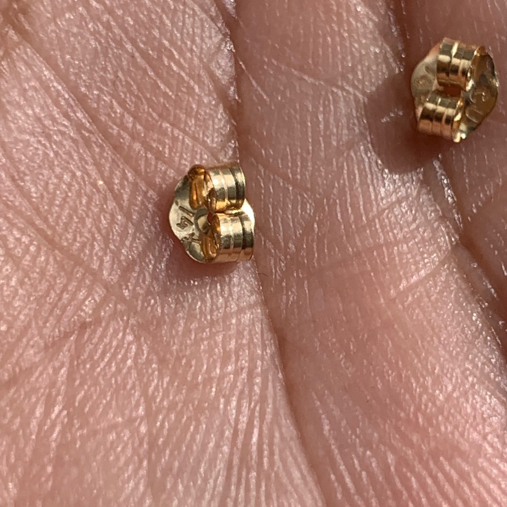 14k Gold Push Backs
